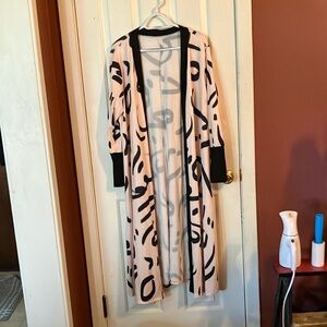 Stylish Black and Beige Long kimono. Brand new never worn.